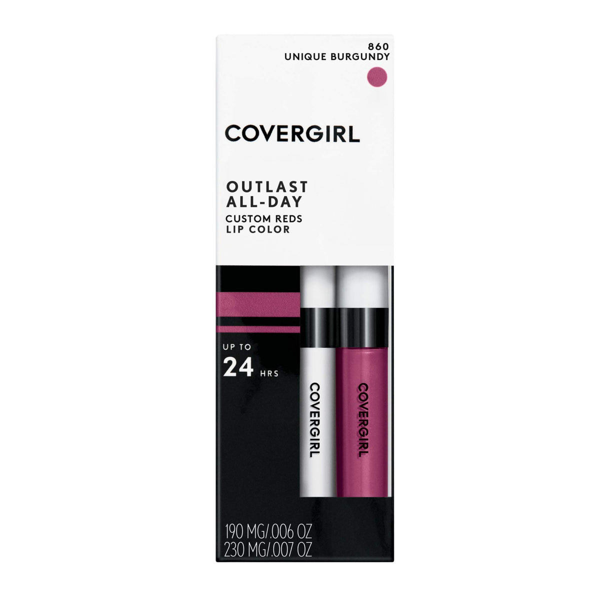 COVERGIRL Outlast All-Day Lip Color packaging details