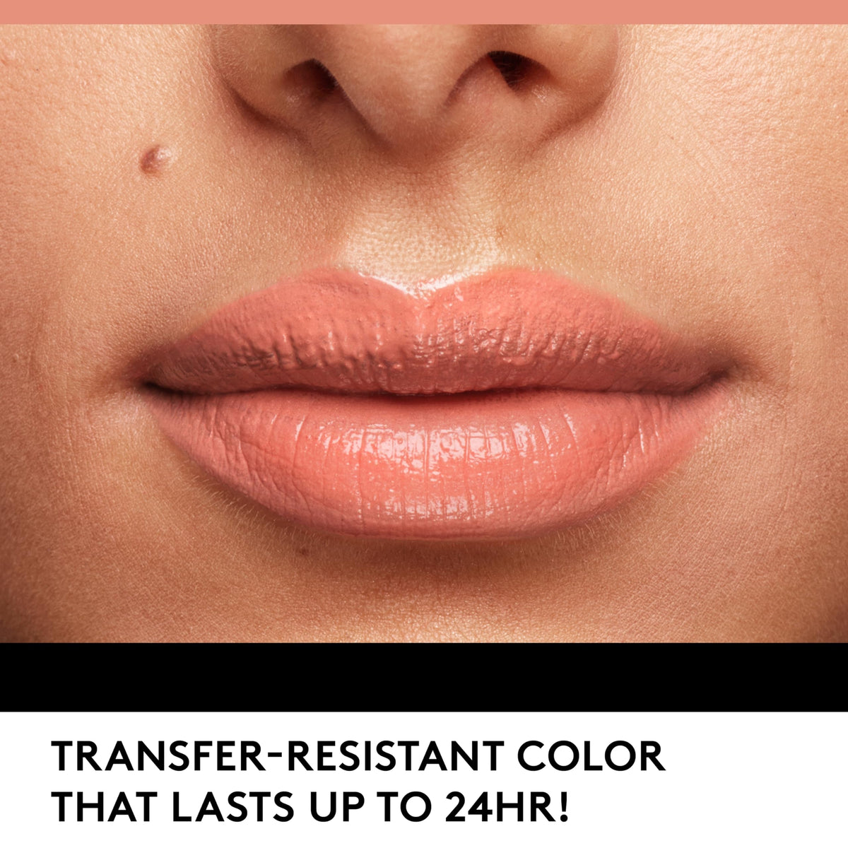 COVERGIRL Outlast All-Day Lip Color Porcelain close-up of topcoat
