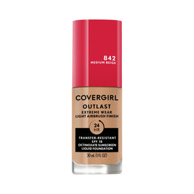 COVERGIRL Outlast Extreme Wear Foundation bottle front view in Medium Beige