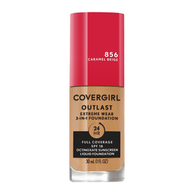 COVERGIRL Outlast Extreme Wear Foundation Caramel Beige front view