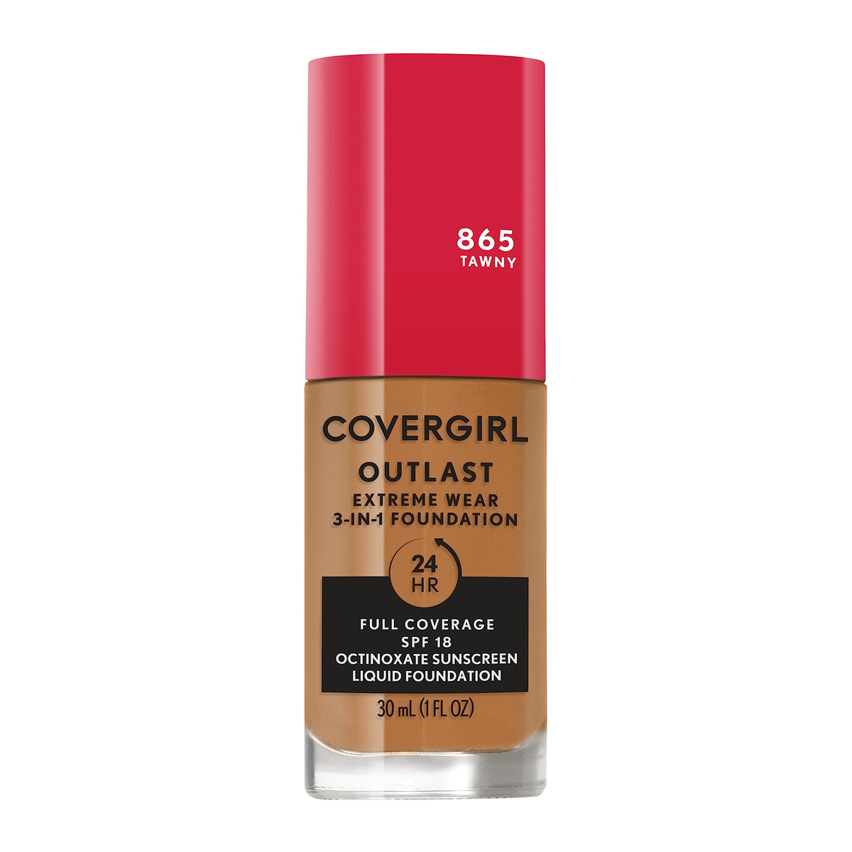 COVERGIRL Outlast Extreme Wear Foundation Tawny front view