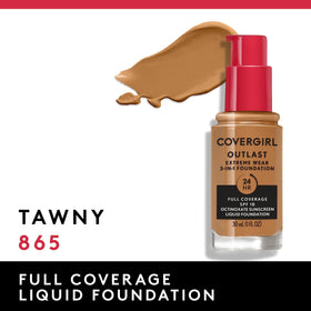 COVERGIRL Outlast Extreme Wear Foundation Tawny swatch on skin