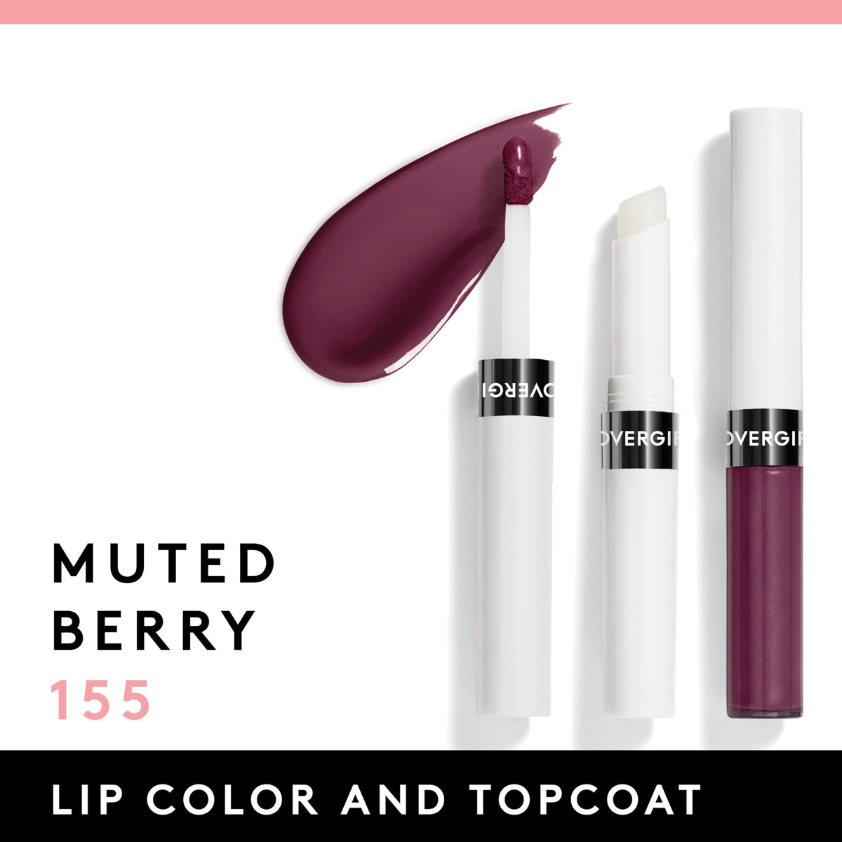 COVERGIRL Outlast Lip Color Muted Berry with topcoat