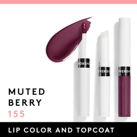 COVERGIRL Outlast Lip Color Muted Berry with topcoat