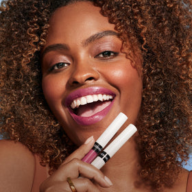 COVERGIRL Outlast Lip Color with topcoat applied