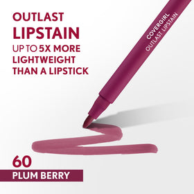 COVERGIRL Outlast Lipstain 60 Plum Berry pen-like applicator