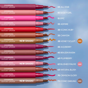 COVERGIRL Outlast Lipstain 62 Blushed Mauve in makeup setting