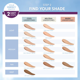 COVERGIRL Simply Ageless Foundation 275 Soft Sable shade comparison