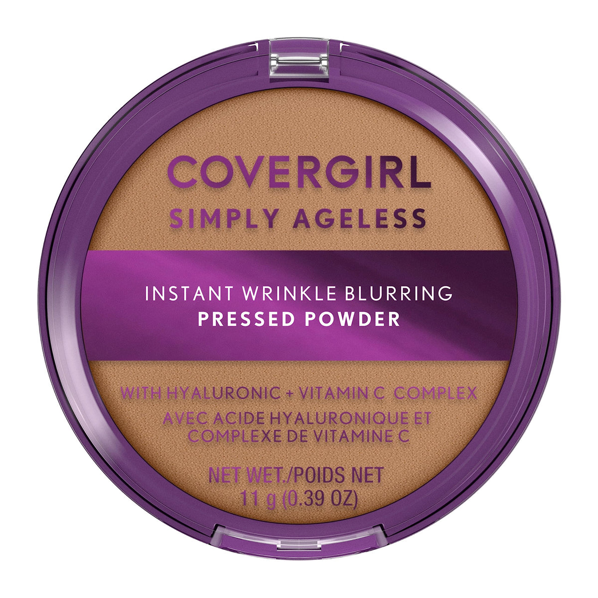 COVERGIRL Simply Ageless Instant Wrinkle Blurring Powder Soft Honey front view
