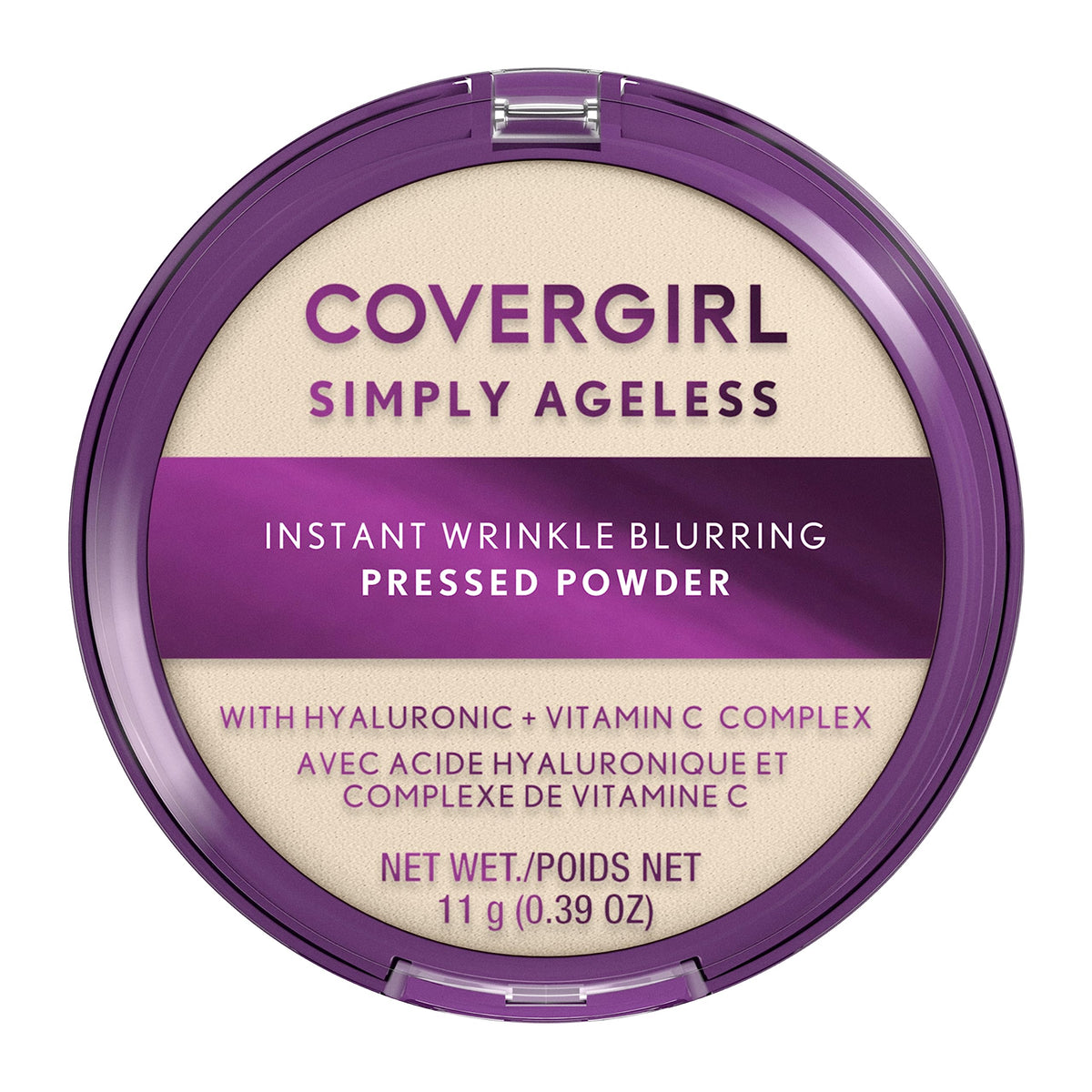 COVERGIRL Simply Ageless Instant Wrinkle Blurring Powder translucent front view