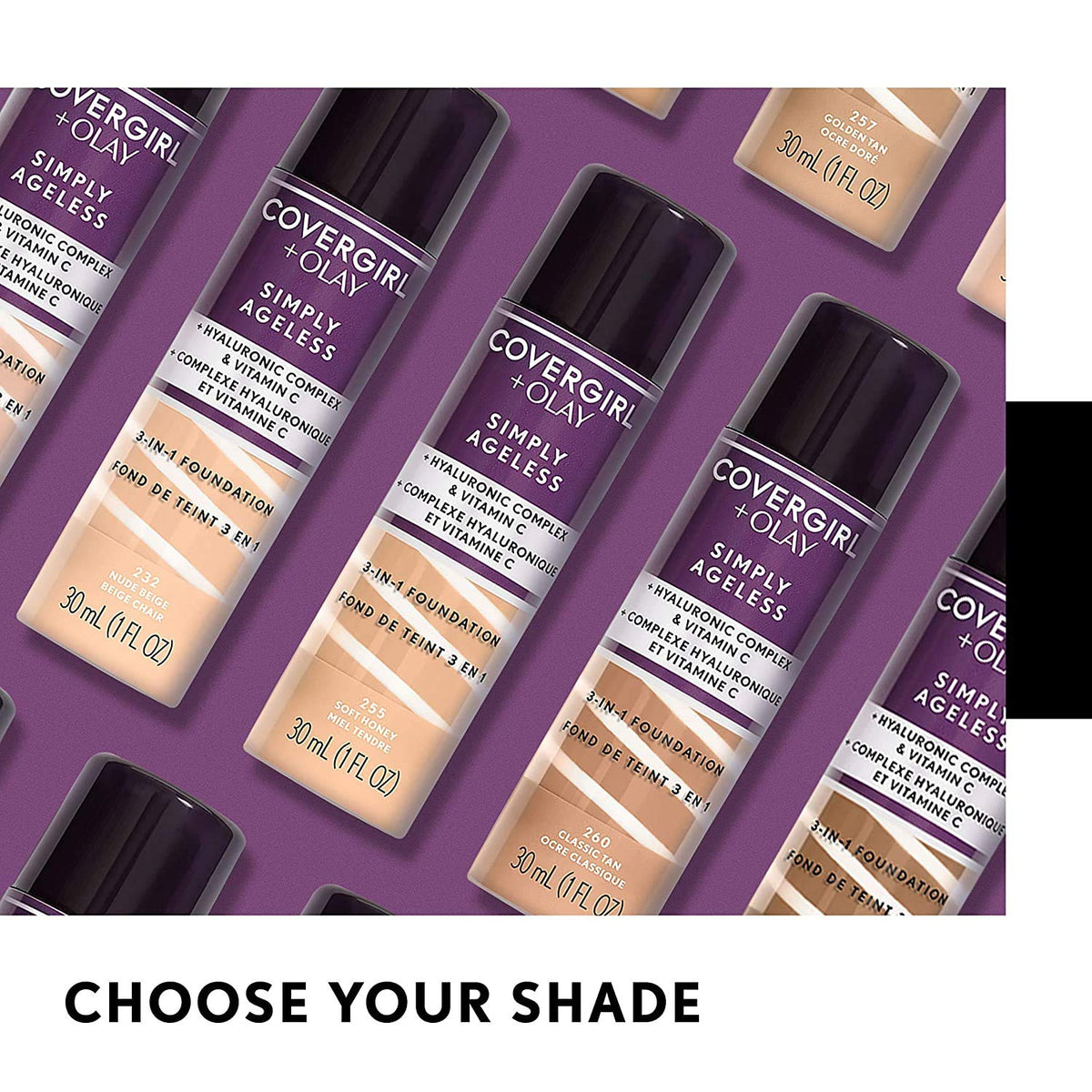COVERGIRL Simply Ageless Makeup Primer colour chart