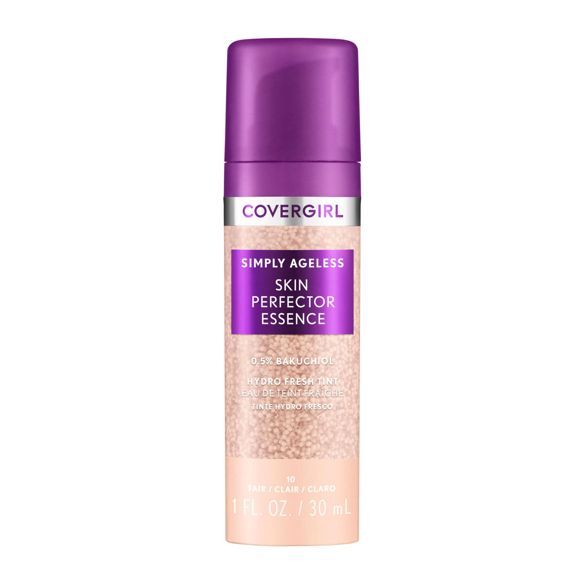 COVERGIRL Simply Ageless Skin Perfector Foundation 10 Fair front view