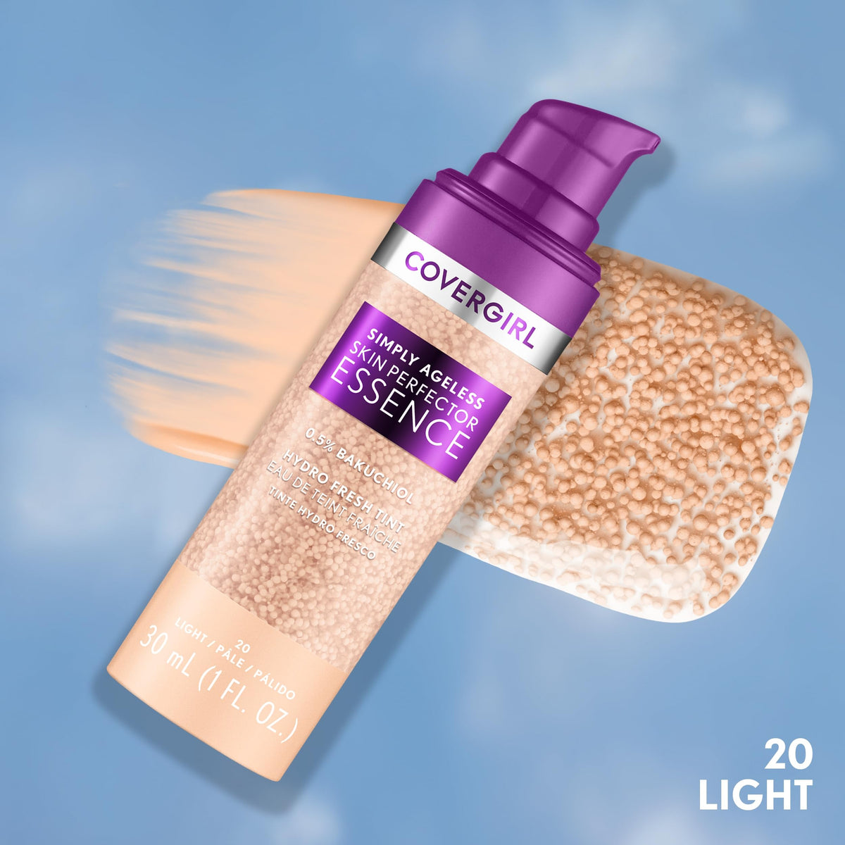 COVERGIRL Simply Ageless Skin Perfector Foundation 20 Light back view
