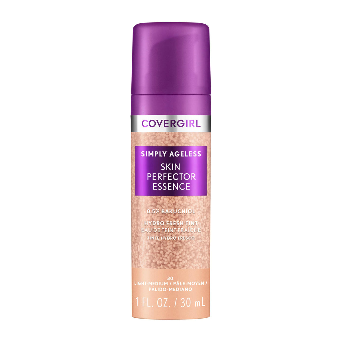 COVERGIRL Simply Ageless Skin Perfector Foundation 30 Light-Medium front view