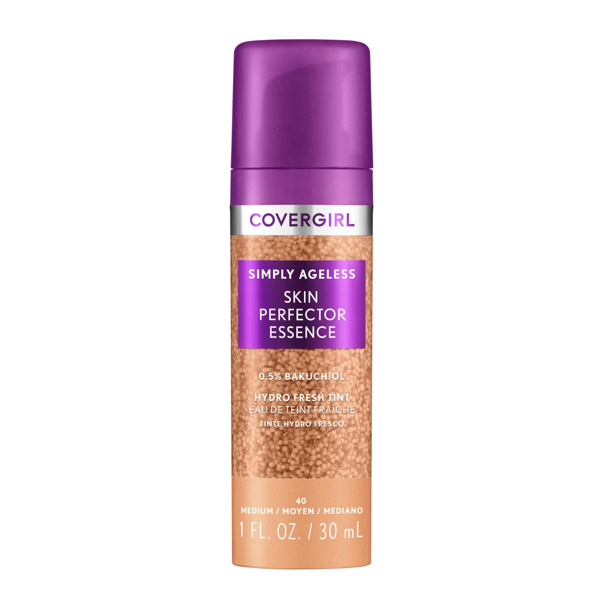 COVERGIRL Simply Ageless Skin Perfector Foundation 40 Medium front view