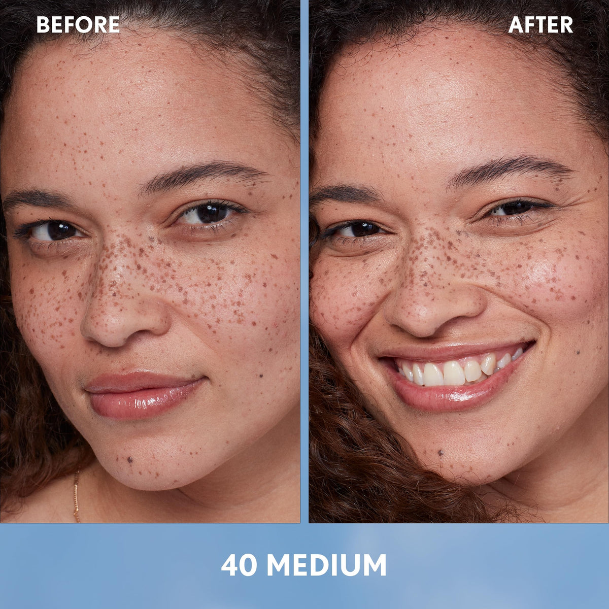 COVERGIRL Simply Ageless Skin Perfector Foundation 40 Medium texture close-up