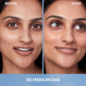 COVERGIRL Simply Ageless Skin Perfector Foundation 50 Medium-Tan side view