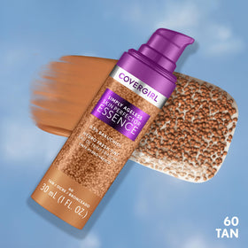 COVERGIRL Simply Ageless Skin Perfector Foundation 60 Tan bottle with cap