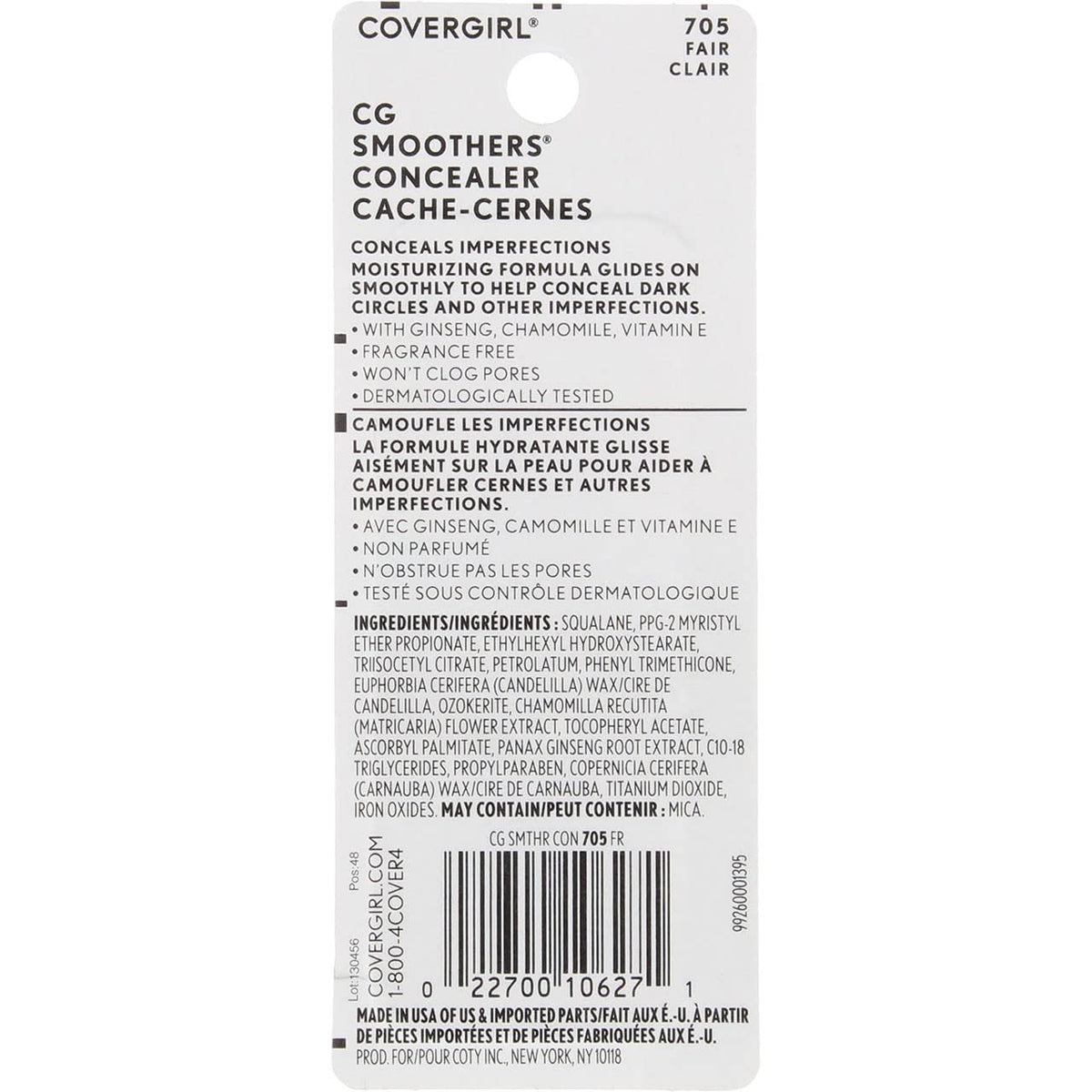 COVERGIRL Smoothers Concealer Fair applicator tip