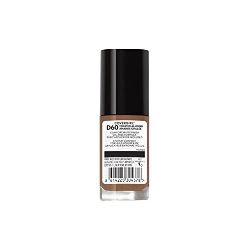 COVERGIRL Trublend Matte Made Liquid Foundation D60 Toasted Almond packaging