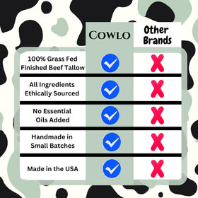 Cowlo Whipped Beef Tallow Body Butter with herbs