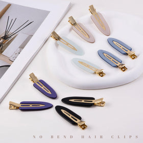 Cptots hair clips set in five vibrant colours