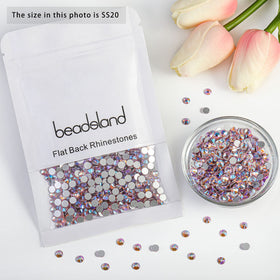 Craft project decorated with BEADSLAND light pink AB rhinestones
