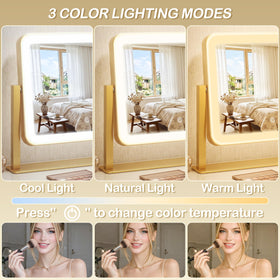 CraftCraze 14x12 mirror with 360-degree rotation feature