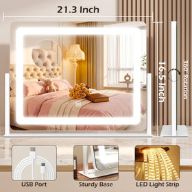CraftCraze makeup mirror close-up of 3mm ultra-clear glass