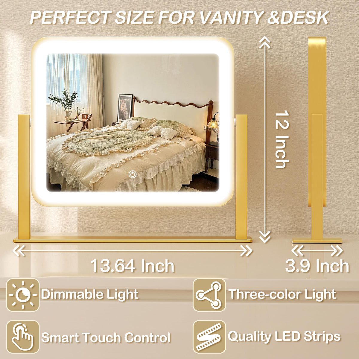 CraftCraze vanity mirror in elegant gift packaging