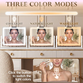 CraftCraze Vanity Mirror with lights in elegant gift-ready packaging