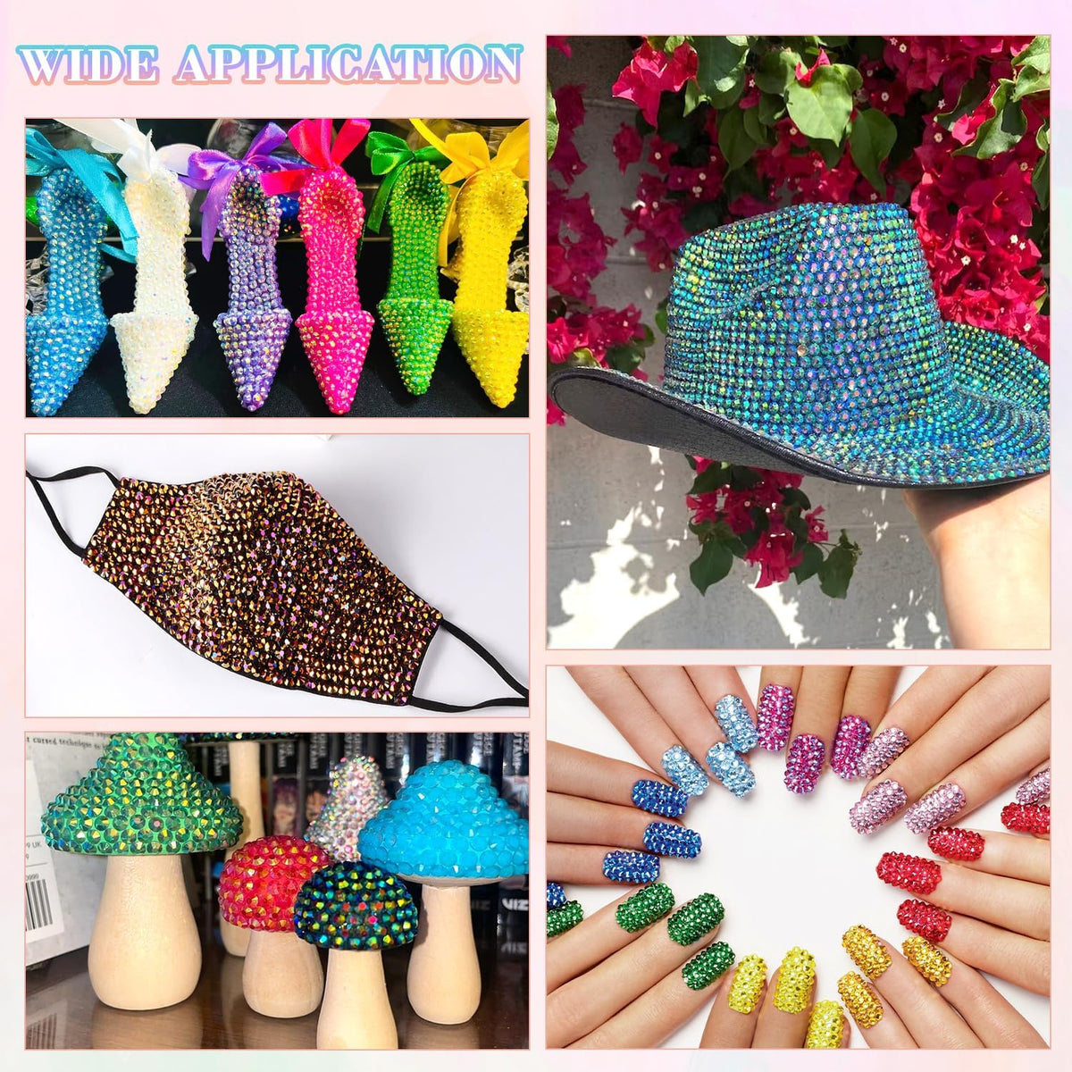 Crafting example using BELLEBOOST rhinestones on a phone case