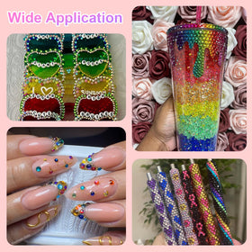 Crafting project showcasing bedazzled shoes