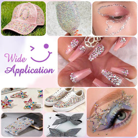 Crafting project using HRLbrc rhinestones on shoes