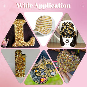 Crafting project using TINKRSTUFF flatback pearls