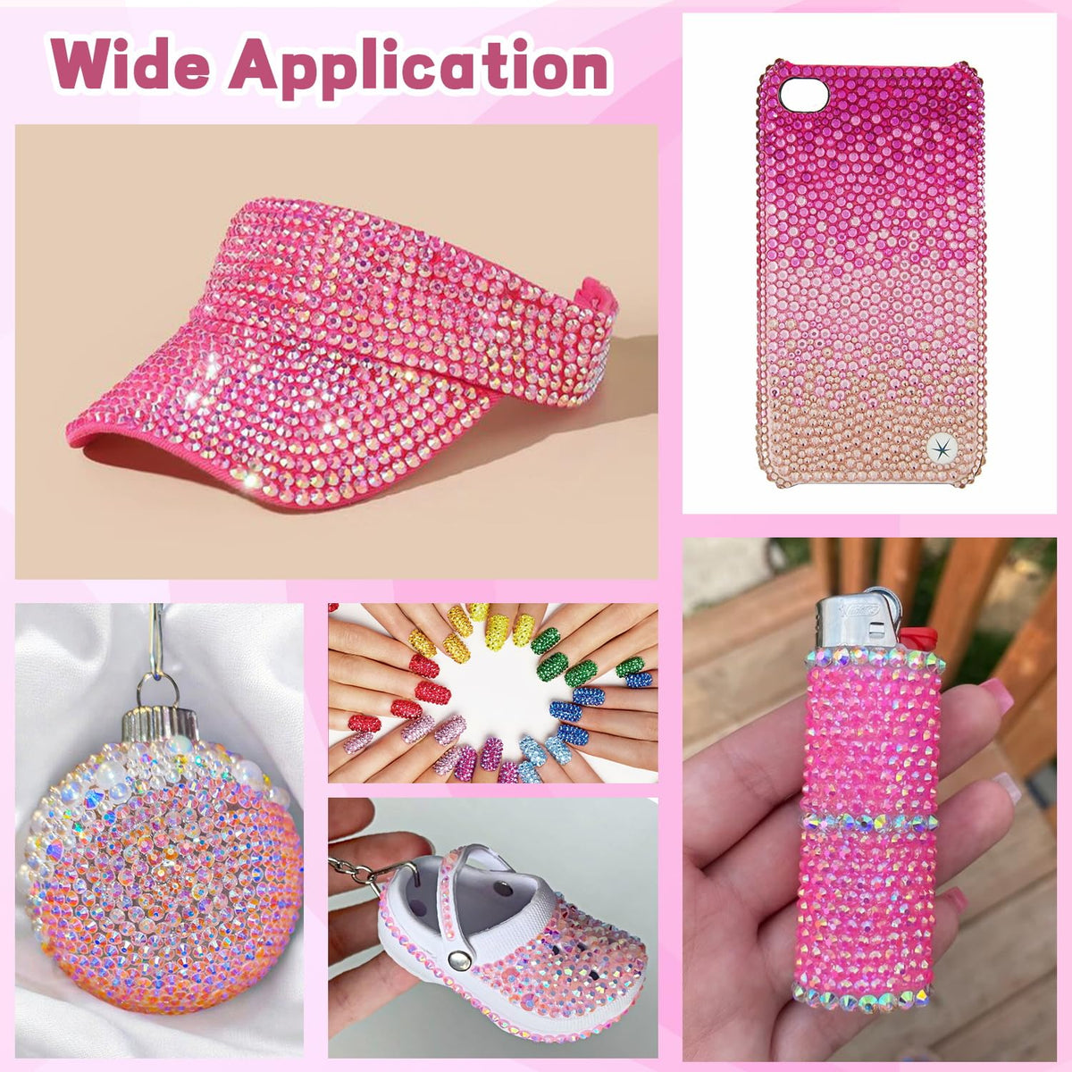 Crafting project using TINKRSTUFF Pink Rhinestones