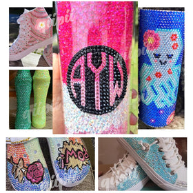Crafting tools included with qiipii rhinestones