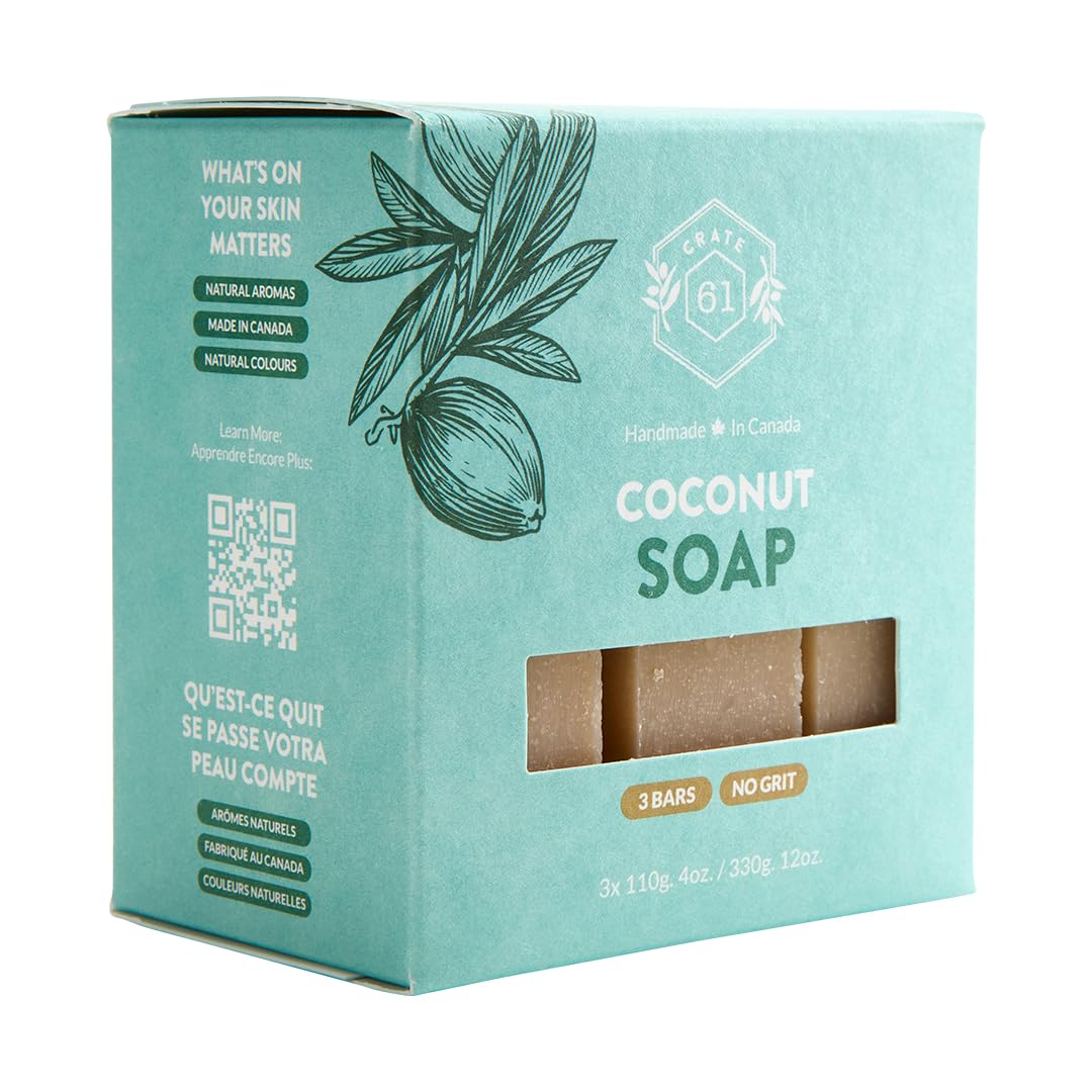 Crate 61 Organics Coconut Bar Soap side view