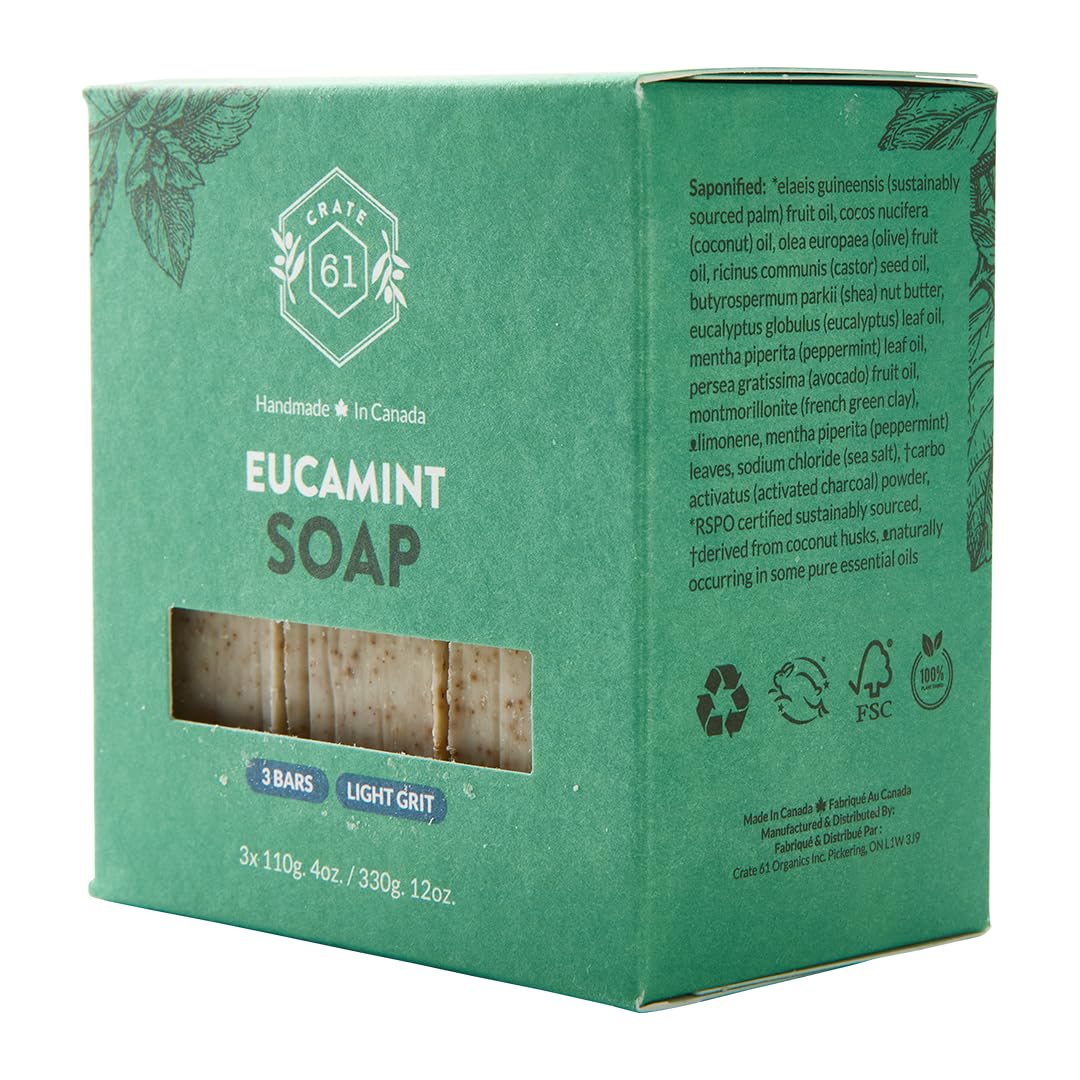 Crate 61 Organics Eucamint Soap packaging