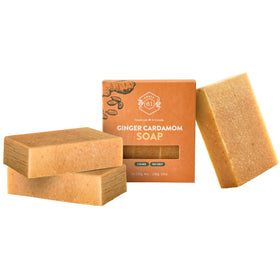 Crate 61 Organics Ginger Cardamom Natural Bar Soap front view