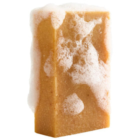 Crate 61 Organics Ginger Cardamom Natural Bar Soap in a bathroom setting