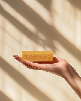 Crate 61 Organics soap bar with natural colour from plant extracts