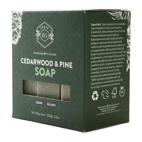 Crate 61 Organics soap packaging with natural ingredients