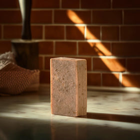 Crate 61 Organics Vanilla Orange soap with natural colourants