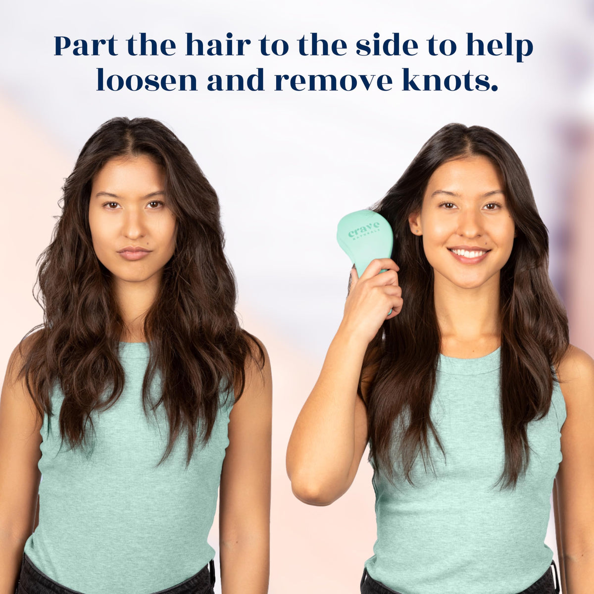Crave Naturals Biggie Glide Thru Hair Brush packaging display
