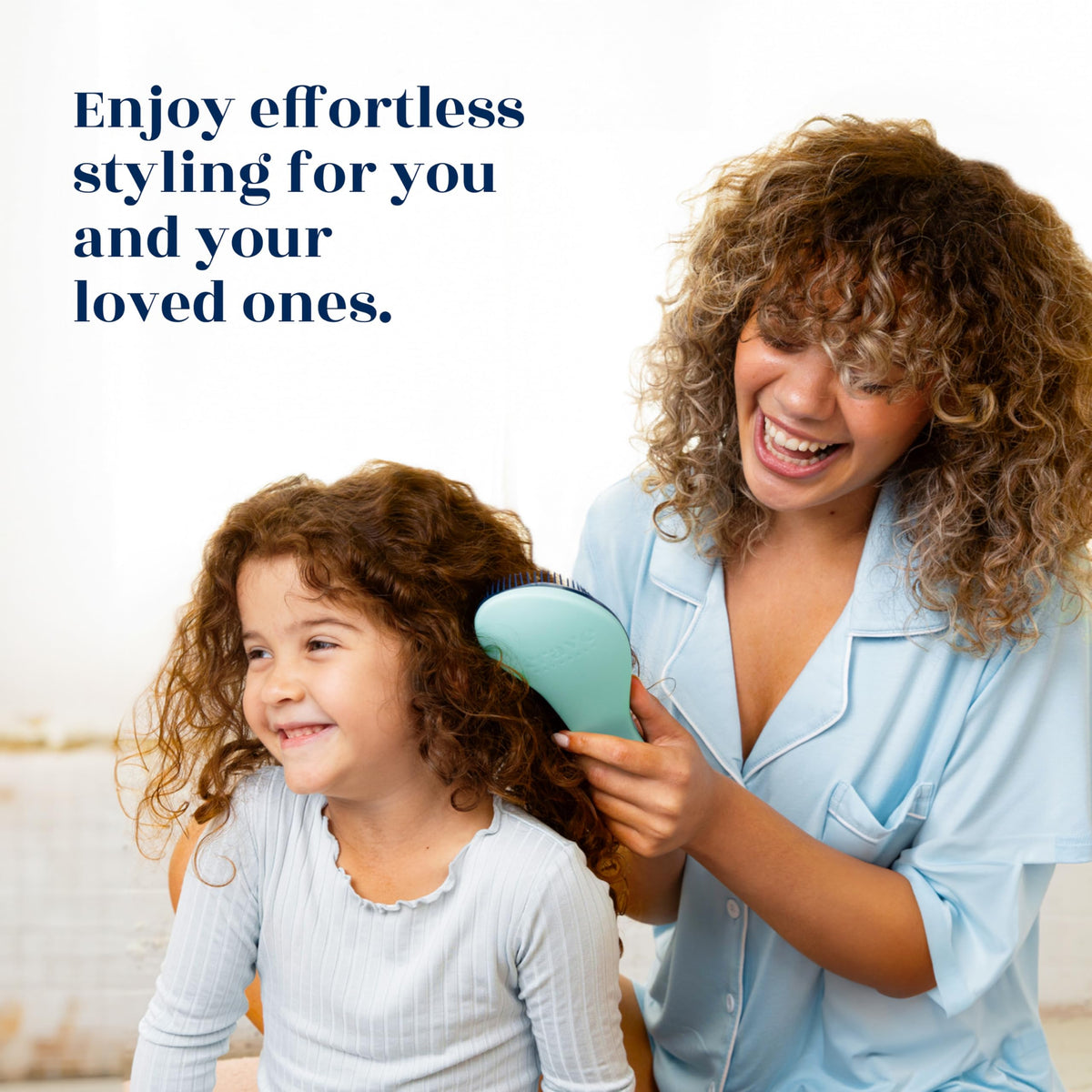 Crave Naturals Biggie Glide Thru Hair Brush showing flexible bristles