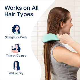 Crave Naturals Glide Thru Detangler Brush in a travel bag