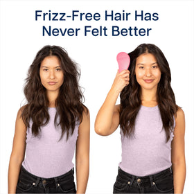 Crave Naturals Glide Thru Detangler Brush with straight hair