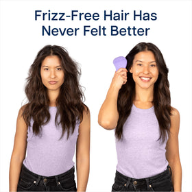 Crave Naturals Glide Thru Detangling Brush being used on wet hair