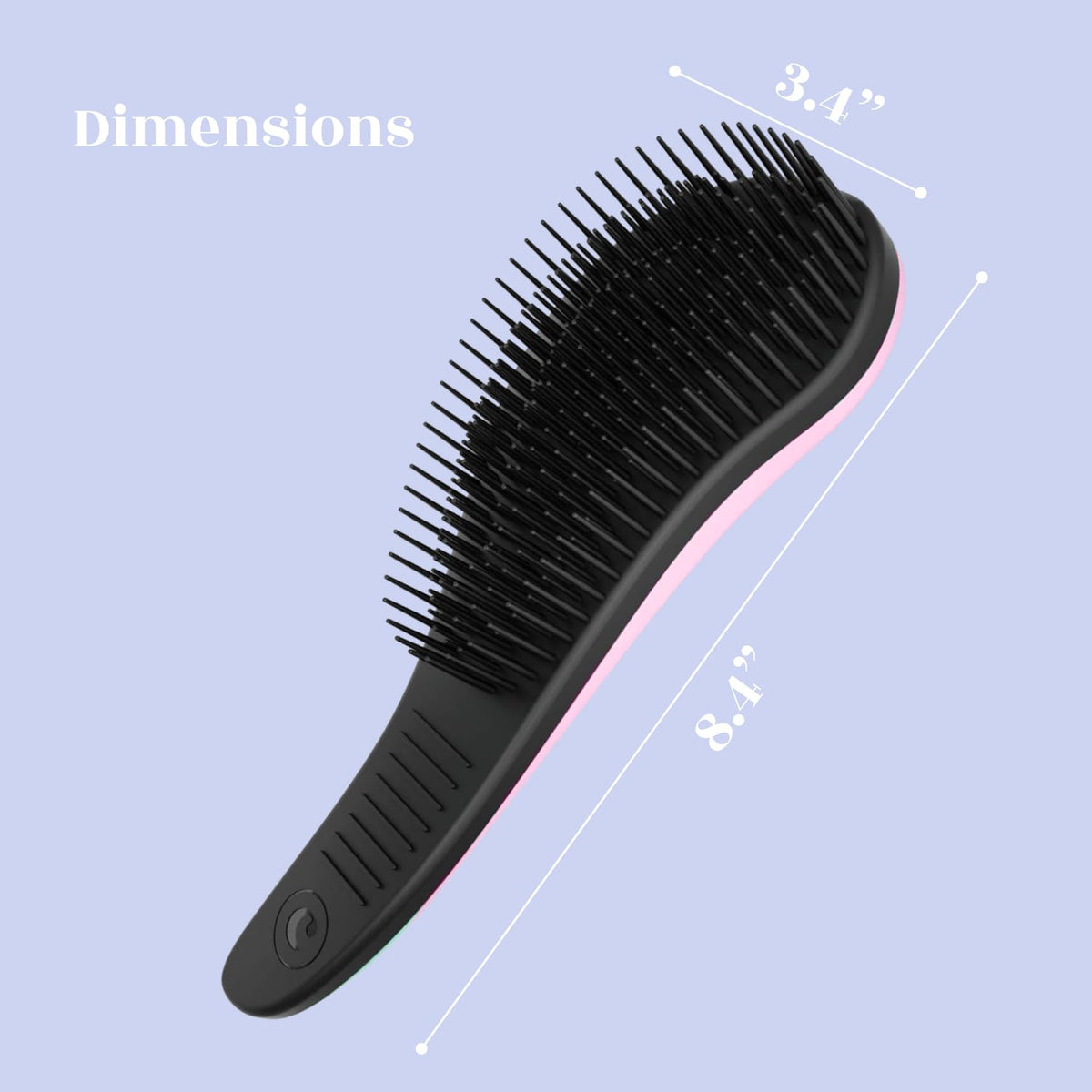 Crave Naturals Glide Thru Detangling Brush in use on wet hair